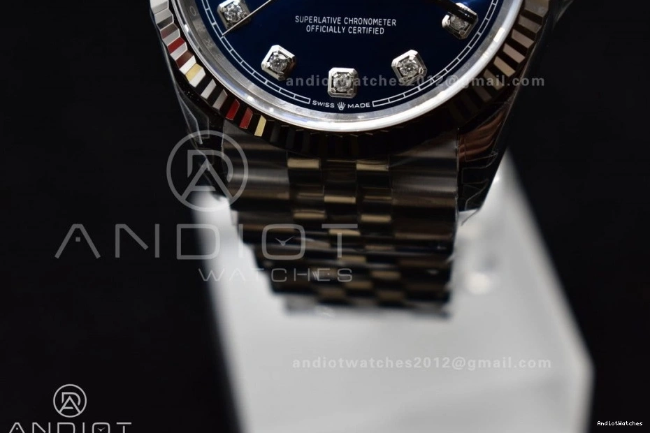 Steel VSF DateJust SS Dial On Blue Best 400 1:1 36 Bracelet SmartChoice Edition Jubilee Diamond 904L VS 126234 0509